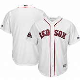 Red Sox Blank White 2018 World Series Champions Team Logo Jersey Dzhi,baseball caps,new era cap wholesale,wholesale hats